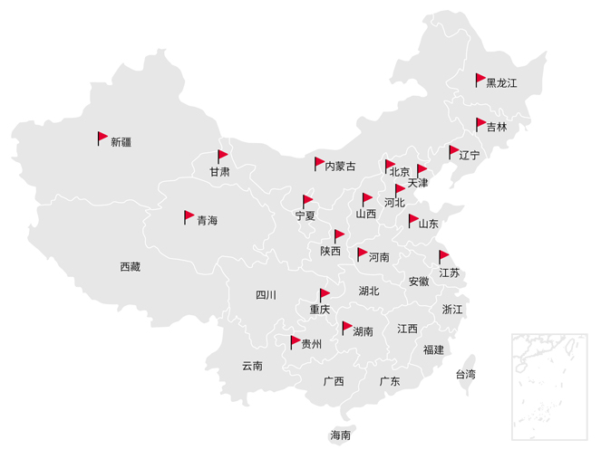 供熱業(yè)績(jī)總分布地圖